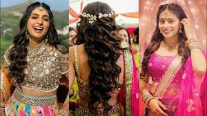 Maybe you would like to learn more about one of these? Open Hairstyle With Lehenga Open Hairstyle For Wedding 2020 Youtube
