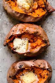 Baked Sweet Potato How To Bake Sweet Potatoes Recipe Baked Sweet Potato Sweet Potato Recipes Potatoes