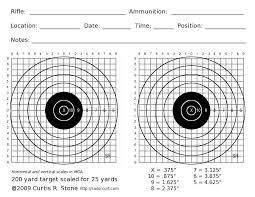 100 yards, 1 inch circles, letter. Printable Rifle Targets 85x 11 GaleriÑa Slika