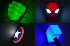 3d Light Fx Marvel Comics Super Hero 3d Deco Lights Superhero Room Marvel Bedroom Superhero Bedroom