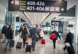 Departing Passengers At Dublin Airport S 400 Boarding Gates