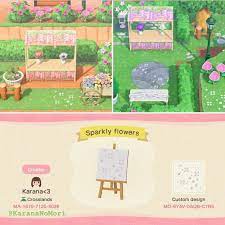 They can be obtained by the store, grown by villagers, and grow randomly throughout town. Some People Have Been Asking For This Sparkly Flower Pattern So Just Posting This For Visibility Ac Animal Crossing Animal Crossing Game Animal Crossing Qr