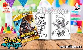 Imajenes de fre fire para colorear : Librito Para Colorear Free Fire Boni Fiesta