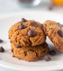 These pumpkin chocolate chip cookie bars are everything you love about the cookie, but in an easier form! Pumpkin Chocolate Chip Coconut Flour Cookies Paleo Df Gluten Free Apples For Cj