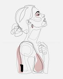 Blush Beauty Art Line Art Drawings Art Drawings Abstract Line Art