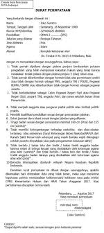 Hoaks surat keputusan dpr resmi honorer 35 keatas diangkat. Contoh Surat Pernyataan Cpns 2018 Download Format Surat Lamaran Cpns