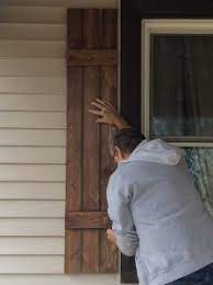 The most commonly used and easiest to install shutters are typically vinyl, though many homes have wood shutters as well. Diy Board And Batten Shutters Easy Fast And Inexpensive