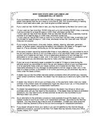 Check spelling or type a new query. New York State Lemon Law Fill Online Printable Fillable Blank Pdffiller