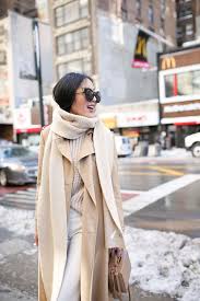 Coat Wheretoget Fashion Beige Outfit Beige Scarf Outfit