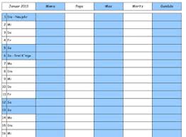 Fammilienkalender vorlage 2021 / fammilienkalender vorlage 2021 : Familienkalender Mit 5 Spalten Ausdrucken