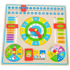 Ceas Si Calendar Din Lemn Educativ Jocuri Creativitate Ham Bebe Diy Crafts For Kids Calendar Cool Toys