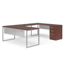 Custom wood creations specializes in custom woodwork and custom cabinetry. Ofm Fulcrum U Shaped Desk With Bridge Credenza And Pedestal Filing Cabinet 60 Desk With Modesty Panels Ful Pkg 2090 L Shaped Desks Worthington Direct