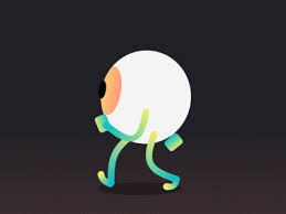 Eye Walk Walking Animation Motion Graphics Animation Animation