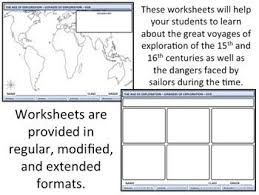 The Age Of Exploration Voyages Of Exploration Homework Voyages Student Learning Homework