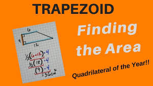 Trapezoid Area Easy Way To Visualize Finding Area Of Trapezoids Trapezoid Area Finding Area Quadrilaterals