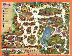 Theme Park Map Knotts Berry Farm Knotts Berry
