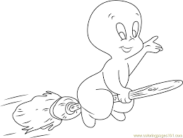 Friendly ghosts with skeletons and grave stones. Casper The Friendly Ghost Coloring Page For Kids Free Casper Printable Coloring Pages Online For Kids Coloringpages101 Com Coloring Pages For Kids