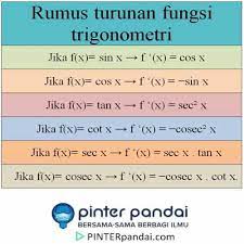 Bücher für schule, studium & beruf. Turunan Trigonometri Rumus Turunan Fungsi Trigonometri Soal Jawab
