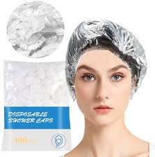 Amazon.com : Disposable Shower Caps 100 pack, Larger Bigger Thick Plastic  Waterproof Hair Processing Caps For Women Girls Men, SPA, Hair Salon,  Hotel, Travel, Bath Hair Cap Multi-use