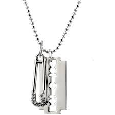 Mcq Alexander Mcqueen Razor Pendant Safety Pin Jewelry Punk Rock Jewelry Punk Jewelry