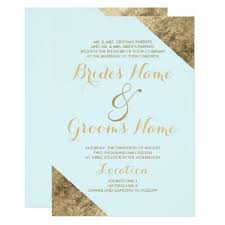 Modern Teal Faux Gold Elegant Simple Wedding Card Wedding Invitations Cards Custom Invitation Simple Wedding Cards Wedding Cards Elegant Wedding Invitations