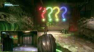 · 3 of row 2); Panessa Studios Riddler Trophies Batman Arkham Knight
