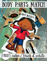 With these cards young kids might struggle while looking for a small colorful circle especially if the classroom is quite big. My Body Parts Matching Activity Liz S Early Learning Spot