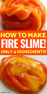 Fire Slime A Simple Slime Recipe For Science Fun Fire Safety Preschool Crafts Community Helpers Preschool Activities Fire Prevention Activities