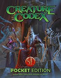 Imimerse yourself in monster lore in this supplement for the world's greatest roleplaying game. Amazon Com Paizo Inc Creature Codex 5e Pocket Edition Baur Wolfgang Dillon Dan Green Richard Haeck James Harris Chris Introcaso James Lockey Chris Merwin Shawn Sawatsky Jon Suskind Brian Toys Games