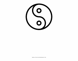 You can use the template in two techniques: Yin And Yang Png Transparent Coloring Page Printable Line Art Transparent Png Download 2750180 Vippng