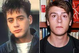 Celebrities And Their Parents At The Same Age It S Looks Like They Duplicate Themselves To The Next Generat Celebrity Kids Robert Downey Jr Kids Celebrities