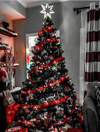 Black Red Silver Beautiful Christmas Tree Inspiration Cool Christmas Trees Nightmare Before Christmas Tree