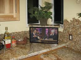 Hidden Tv Hiding Tvs With Lifts Wall Mounts More Nexus 21 Small Kitchen Tv Tv In Kitchen Kitchen Projects