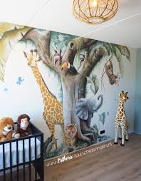 pin op muurschildering kinderkamer