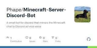 I found a good tutorial on youtube how to program your bot in.js,. Github Phape Minecraft Server Discord Bot A Small Bot For Discord That Mirrors The Minecraft Chat To Discord Ad Vice Versa