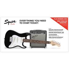 Come see what we've made for you! Fender Squier Strat Short Scale Pack Black Music Store Professional En De