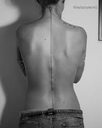 Spine Line Tattoo Made By Rachael Ainsworth Sticks Stones Berlin Rachainsworth Berlin Rachainswort Line Tattoos Spine Tattoos For Women Back Tattoo