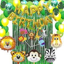 These many pictures of jungle themed first birthday decorations list may become your inspiration a little boy 39 s first jungle safari birthday party from jungle themed first birthday decorations a little. Anayatech Jungle Theme Birthday Decoration Combo Pack Of 50 Price In India Buy Anayatech Jungle Theme Birthday Decoration Combo Pack Of 50 Online At Flipkart Com