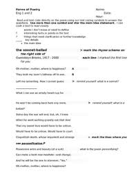 Ballad poems are fun to write because the story is told in a simple language. Ballad Poetry Worksheets Teaching Resources Teachers Pay Teachers