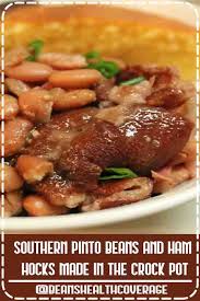 Once your water is at a rolling boil, throw in your beans. Southern Pinto Beans And Ham Hocks Made In The Crock Pot