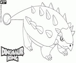 Coloring pages dinosaurs t rex cheerful dinosaur king winsome page. Saika A Dinosaur From Dinosaur King Coloring Page Printable Game