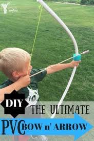 The bow can be as elaborate or as simple as you like. Diy Der Ultimative Pvc Pfeil Und Bogen Kids Bow And Arrow Bow And Arrow Diy Homemade Bow And Arrow