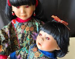 Janie Bennett Black American Porcelain Doll Hannah