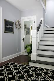 The transformation of this modern farmhouse foyer makeover will amaze you! Modern Farmhouse Foyer Makeover Hoosier Homemade