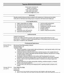 teacher aide resume template australia