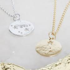 A star sign necklace is a very personal gift, as the sign of the zodiac is unique for the recipient and tells something about her personality. Cancer Zodiac Necklace Gold Gold Vermeil Necklaces Muru Jewellery