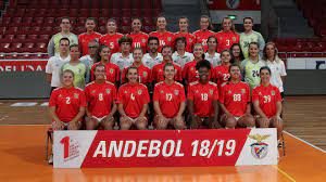 O início da modalidade em portugal está ligado a armando tschopp que foi o responsável pela publicação das regras da modalidade em 1929; Benfica Andebol Equipa Feminina Apresentacao Sl Benfica