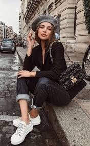 Black Blazer And Jeans Outfit Women 42 Most Trending Spring Outfits With Jeans 2019 Paris Outfits Fashion Style