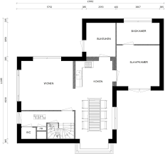 Modellen Huisplattegronden Bungalow Plattegronden Slaapkamer En Badkamer Beneden