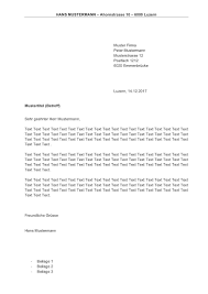 Die grundzüge für einen musterbrief gibt es hier noch einmal zusammengefasst Briefvorlage Word Schweiz Fur Sichtfenster Links Rechts Gratis